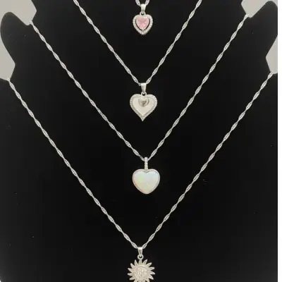 Işıltılı Aşk Kolye Seti