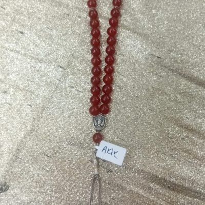 Doğal Taş Kırmızı Akik Tesbih