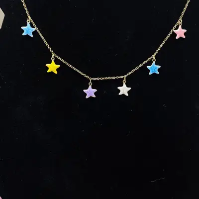 Renkli Yıldızlar Kolyesi