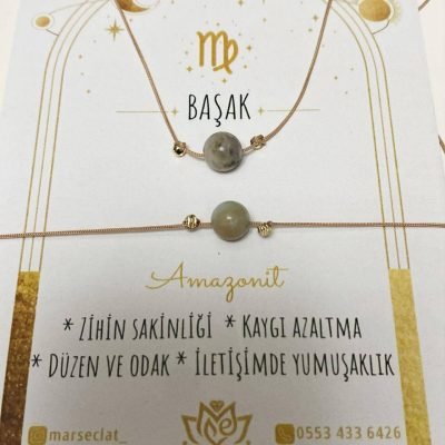 Başak Burcu Amazonit Sakinlik & Odak Bilekliği