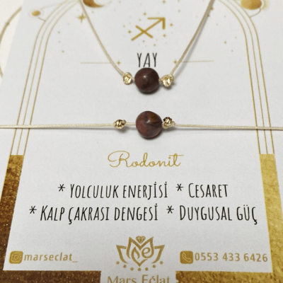 Yay Burcu Rodonit Yolculuk & Cesaret Bilekliği