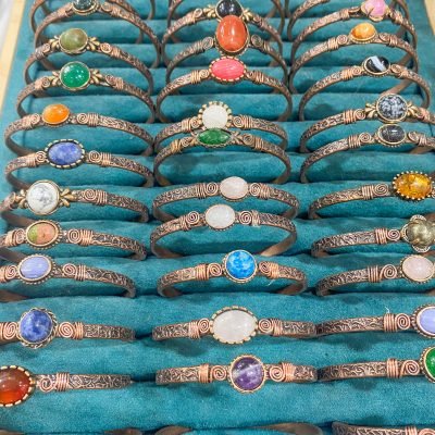 Doğal Taş Bakır Bilezikler